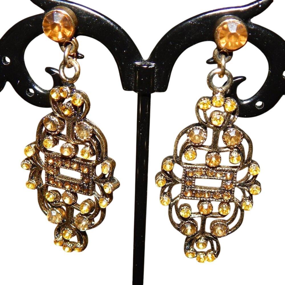 Vintage Art of Rachel Rose ~ Bling Bling Earrings